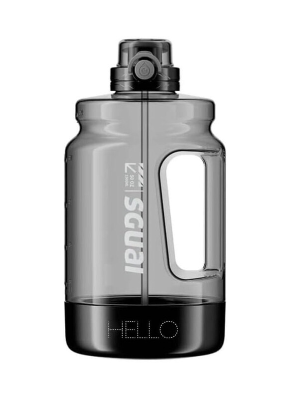 

Sguai 1500ml T5 Smart Screen Sports Water Bottle, Black