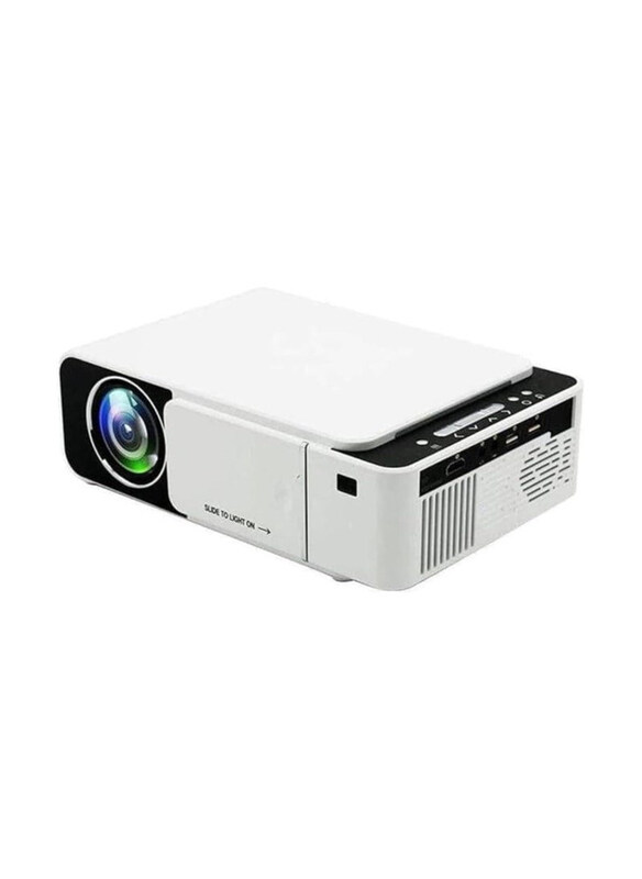 

Borrego T5 Ultra HD LED Smart Projector with Higher Resolution Brightness, Black/White