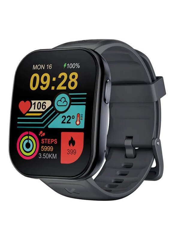 

Kumi U6 1.96-inch AMOLED Display Smartwatch with ChatGPT Support, GPS, Black