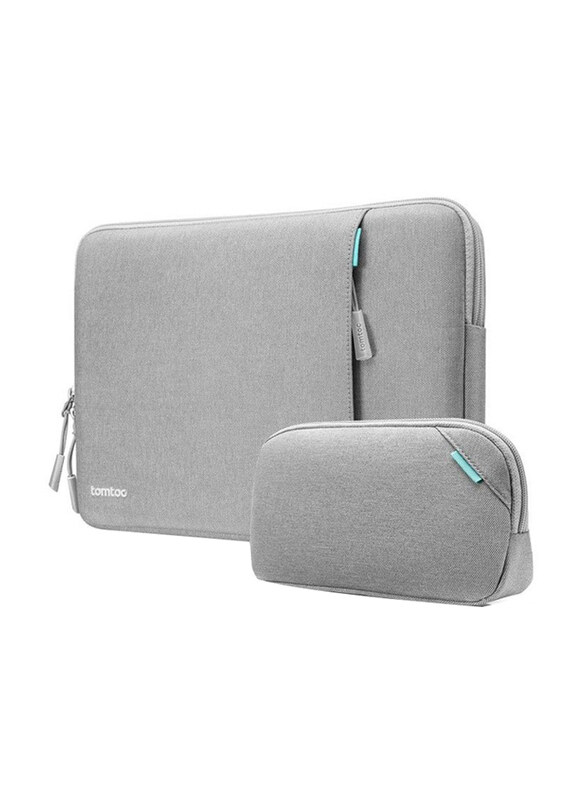 

Tomtoc Defender-A13 Laptop Sleeve Bag Kit, A13-C12G, Light Grey