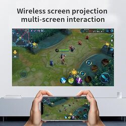 Smart Screen Projector 5G WiFi Bluetooth Quadrangle Trapezoid Design 1080P Android Projector A009