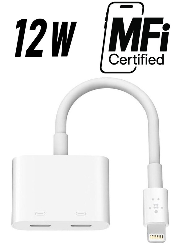 

Belkin Audio + Lightning Charge Adapter, White