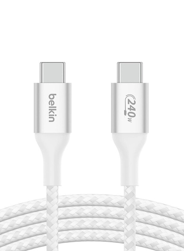 

Belkin 1-Meter BoostCharge USB Type-C Power Cable, USB Type-C to USB Type-C, White