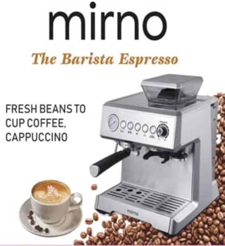 Mirno Espresso Coffee Machine Barista 20 Bar