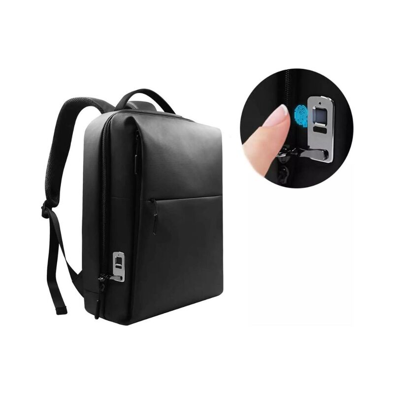 Fingerprint Backpack Anti-Theft School Zipper