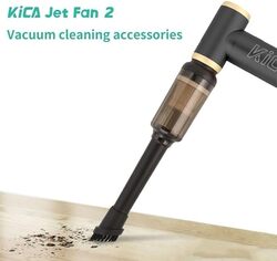 Kica Jetfan 2 Multifunctional Blowing Suction Integrated Vacuum Cleaner, Strong Jet Turbo Fan Dust Elimination Electric Blower Fan
