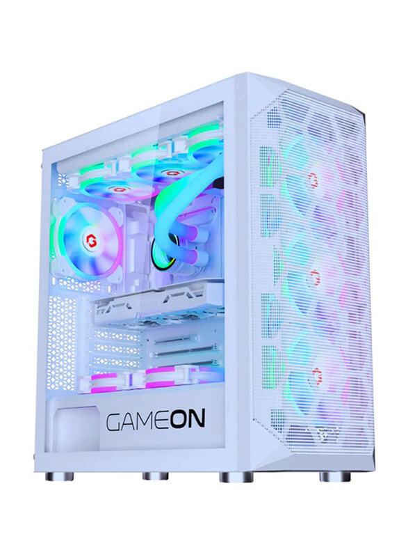 

Generic Gameon Emperor Arctic I Series ARGB+Remote 7 Fans Mid Tower Gaming Case, White