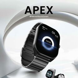 HiFuture APEX Amoled Stainless Steel Wireless Calling Smartwatch 2.0-Inch Screen Size Black