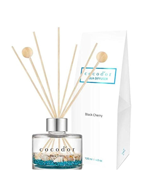 

Cocodor Aqua Black Cherry Home Fragrance Reed Diffuser Set, 120ml, White