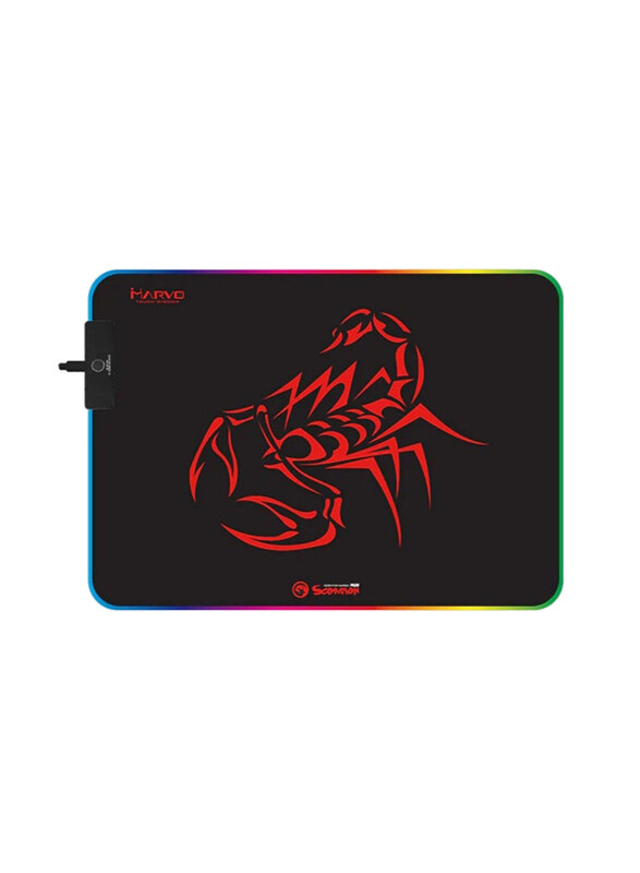 

Generic Marvo MG08 USB Gaming Mousepad with 3 RGB Effects, Black