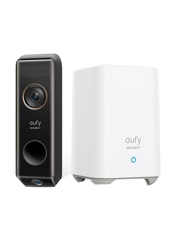 

Eufy 2K HD Security Dual Camera Video Doorbell, 16GB, Black