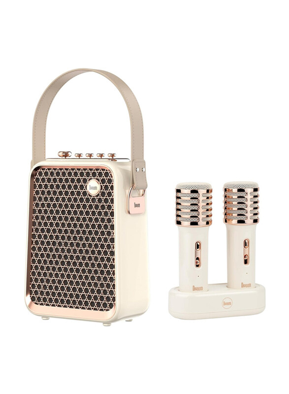

Divoom Songbird Karaoke Bluetooth Speaker, Portable and Fun Audio, White