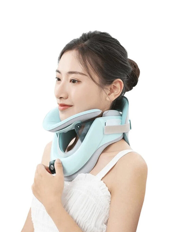 

Generic Stretch Inflatable Neck Posture Corrector Cervical Traction Device, Blue