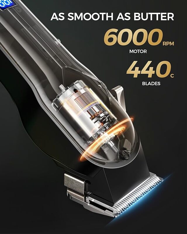 GLAKER Professional Hair Clippers and T-Blade Trimmer