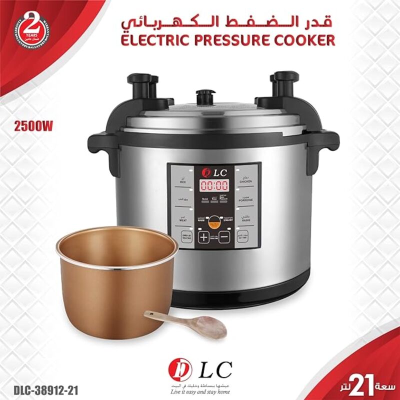 Electric Pressure Cooker 21 L 2500 W DLC 38912 21 Silver Black