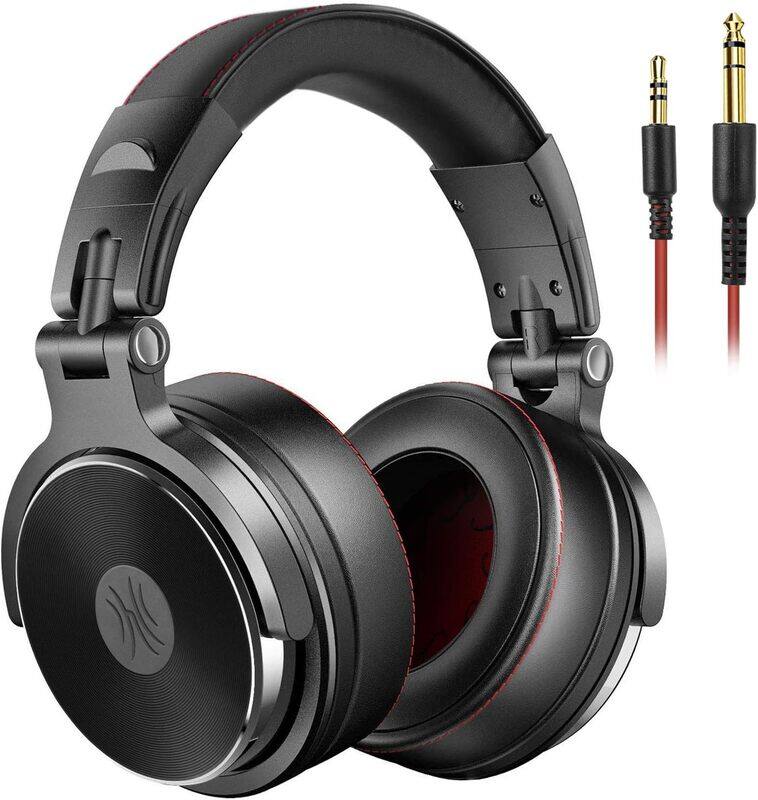

Generic OneOdio Hi-Res Over Ear Headphones for Studio Monitoring and Mixing Sound Isolation Protein Leather Earcups 50mm Driver Unit Wired Headphones for AMP