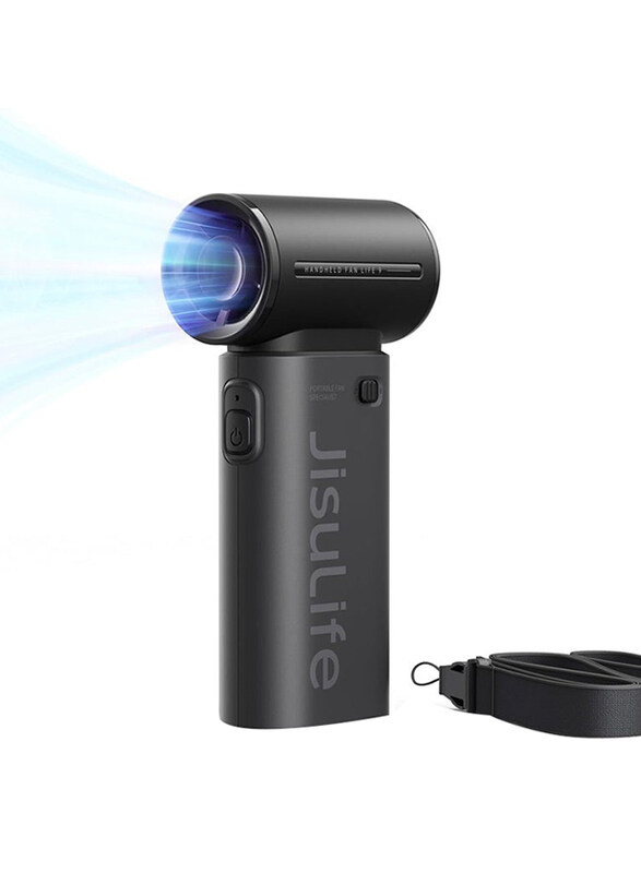 

Jisulife Mini Portable Handheld USB Rechargeable Fan, Black