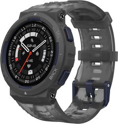 ساعة Amazfit Active Edge الذكية مع تصميم أنيق للرياضة واللياقة البدنية ونظام تحديد المواقع GPS ومدرب صحي للجيم والتدريبات الخارجية ونبض منتصف الليل