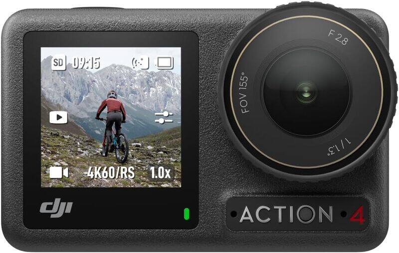

DJI Osmo Action 4 Standard Combo 4K120fps Waterproof Action Camera with 113Inch Sensor 10bit D Log M Color Performance Long Lasting Battery UAE Ve