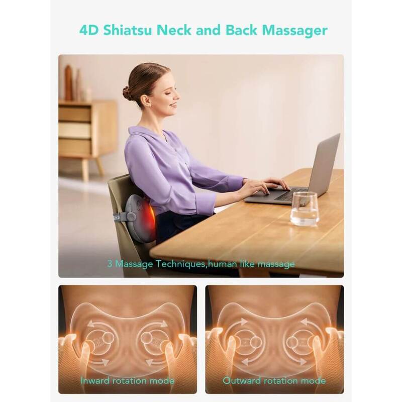 KG T12 Pro Shiatsu Back Neck Massager with Heat