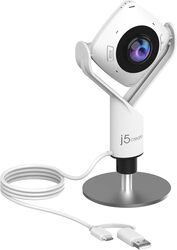 j5create 360 Degree All Around Meeting Webcam 1080P HD Video Conference Camera with High Fidelity Microphone