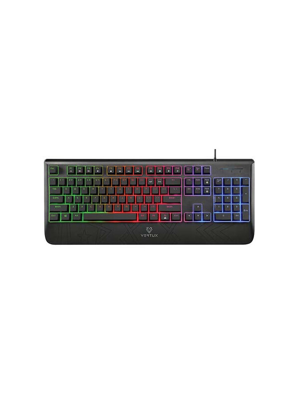 

Generic Vertux RaidKey Gaming Wired Keyboard MX, Black