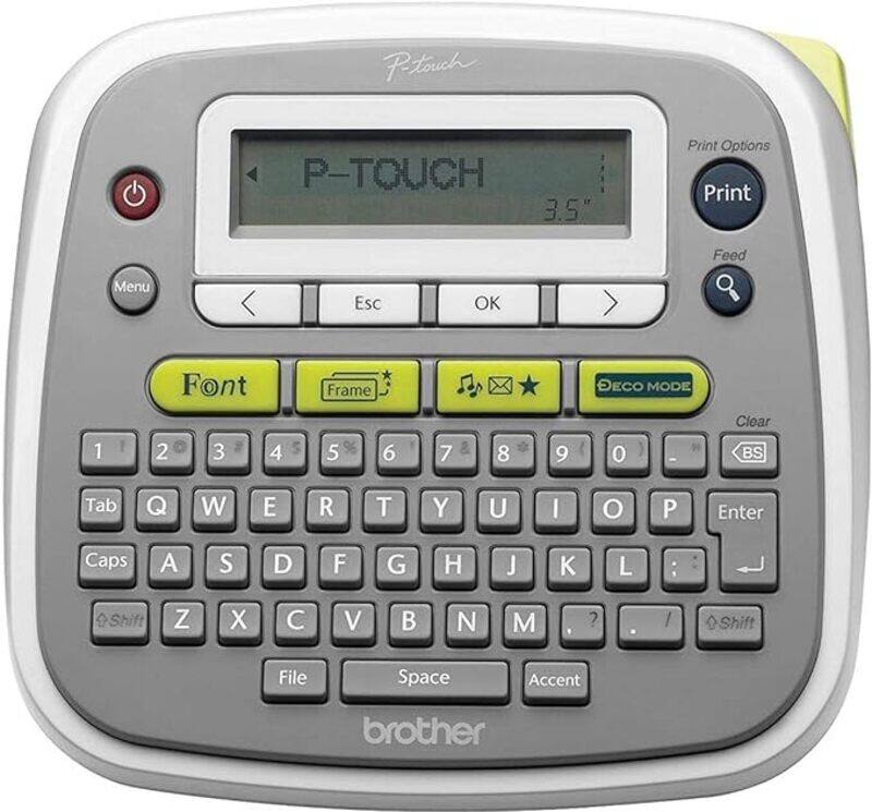 Brother PTD200AR Label Printer Portable Maker English Arabic  Farsi Keyboard Up to 12mm