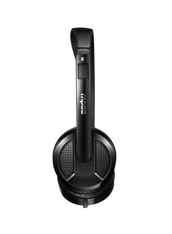 

Rapoo H100 Stereo Wired Over-Ear Headphones, Black