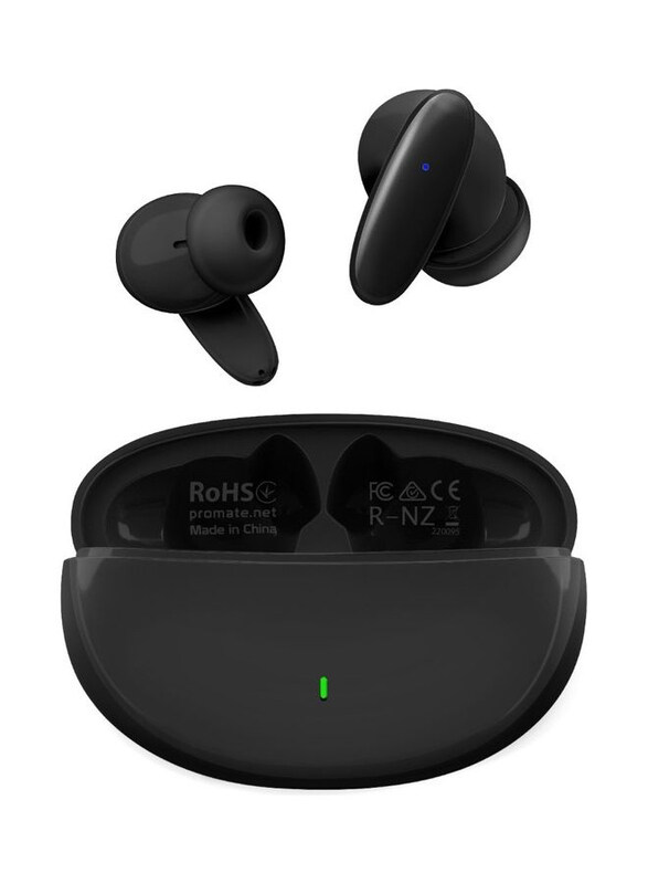 

Promate True Wireless Ear buds In-Ear Bluetooth v5.1 HD Earphones with Mic IPX5 Water Resistance 20H Playback Time Intelligent Touch Controls and Smar