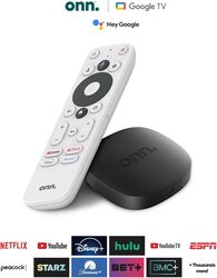 onn onnGoogle TV 4K UHD Resolution Streaming Box with Remote Control