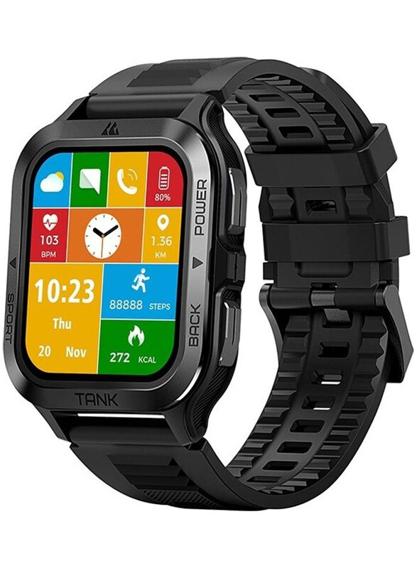 

Kospet Tank M2 1.85 Inch Smartwatch with Bluetooth Calling, Black