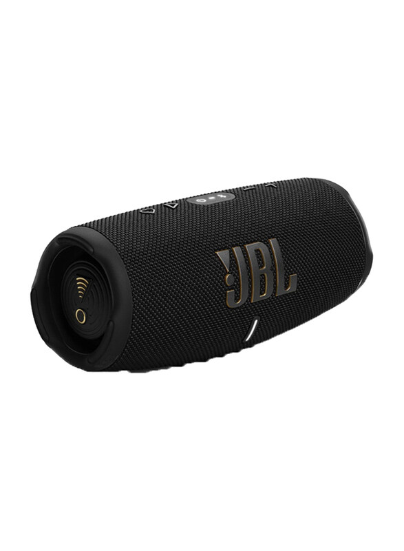 

JBL 20H Self-Tuning Feature Built-In Charger Battery Waterproof & Dustproof Deep Powerful Bass Charge 5 Portable Wi-Fi and Bluetooth Speaker, Black