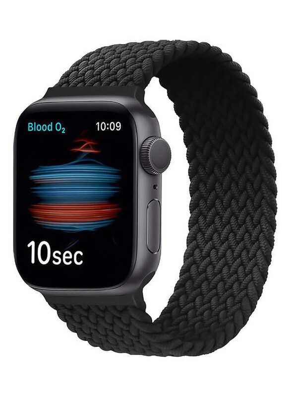 

Promate Solo Loop Nylon Braided Strap For Apple Watch 38Mm/40Mm, Black