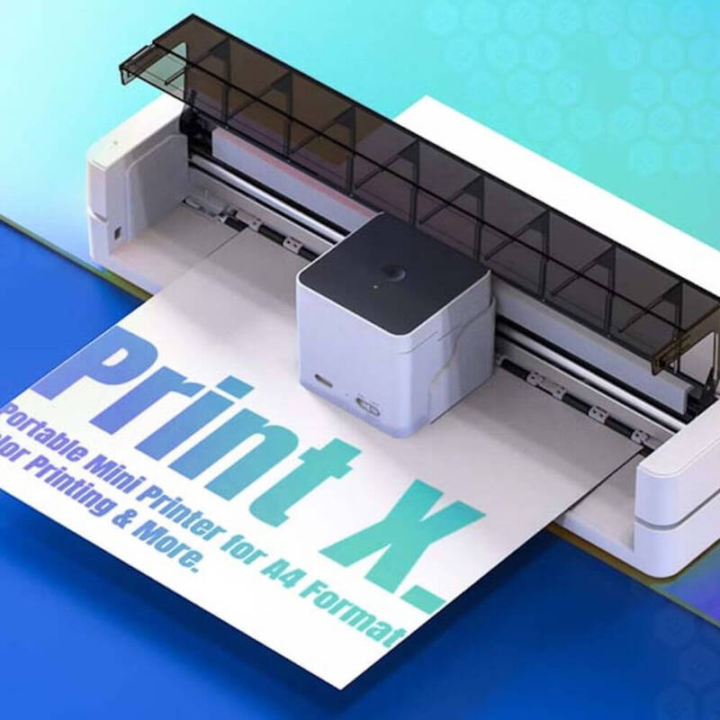 طابعة Print X المحمولة مقاس A4 للطباعة الملونة أثناء التنقل