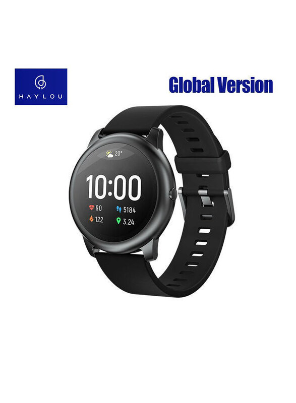 

Haylou 1.28-inch Global Version GPS & Cellular LS05 Solar Smart Watch, Black