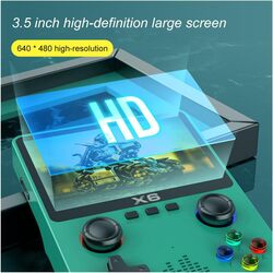 X6 Retro Handheld Games Consoles Built In 10000 Games35 Inch IPS Screen Retro Games Console