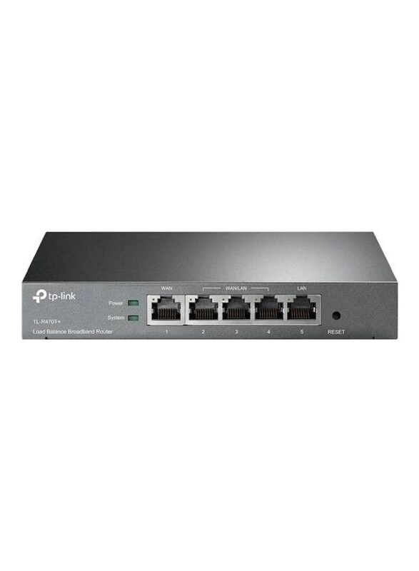 

TP-Link TL-R470T+ Load Balance Broadband Router, Grey
