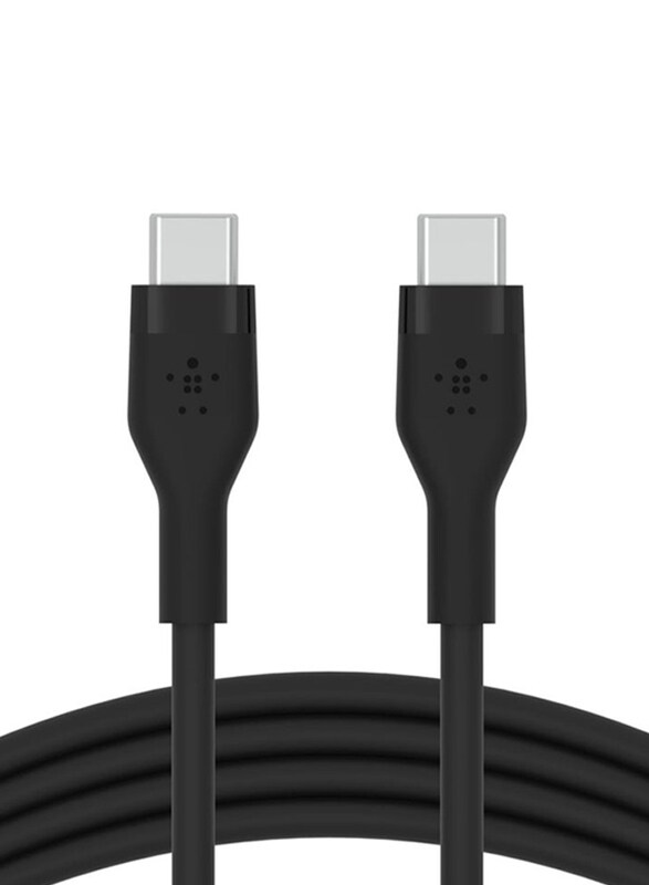 

Belkin 1-Meter BoostCharge Flex Silicone USB Type-C Charger Cable, USB Type-C to USB Type-C, Black