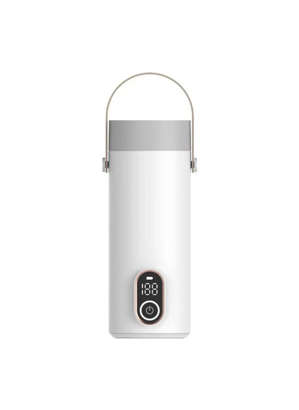 

Generic Portable and Rechargeable Electric Kettle for Camping, 400ml, White