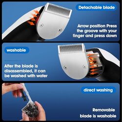 Bomidi L1 Electric Hair Clipper LCD Display Rechareable Razor Trimmer 7000rpm Adjustable Speed Shaver Type-C Charging - Black