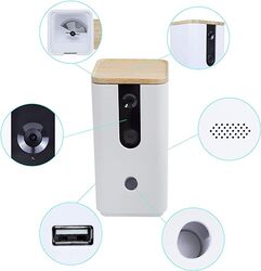 DOGNESS T03WH Smart Cam Treater  App Control with Camera Microphone and Speaker White 1 Count Pack of 1