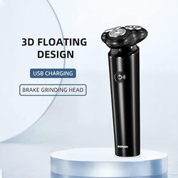 Bomidi M7 Electric Shaver Triple Floating Blades Wet  Dry Low Noise Shaver Quick Release Anti Pinch