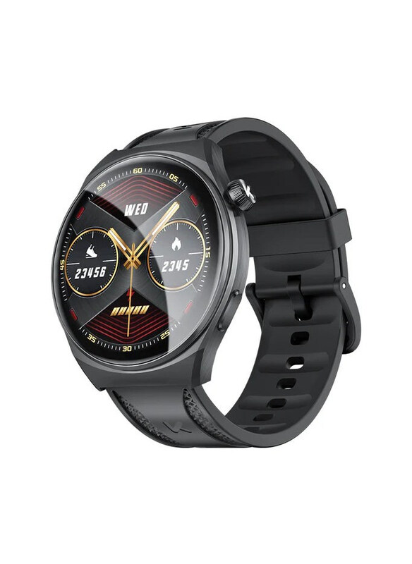 

Kumi 1.43-inch AMOLED Display and HD Bluetooth Calls Smartwatch, Black