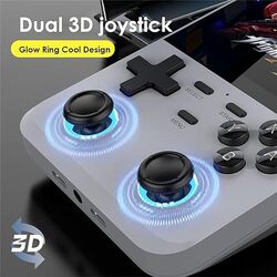 D007 Handheld Game Console Support Linux, Built in 10000 Classic Games 35 Inch IPS Screen Handheld Console with 3D Joystick