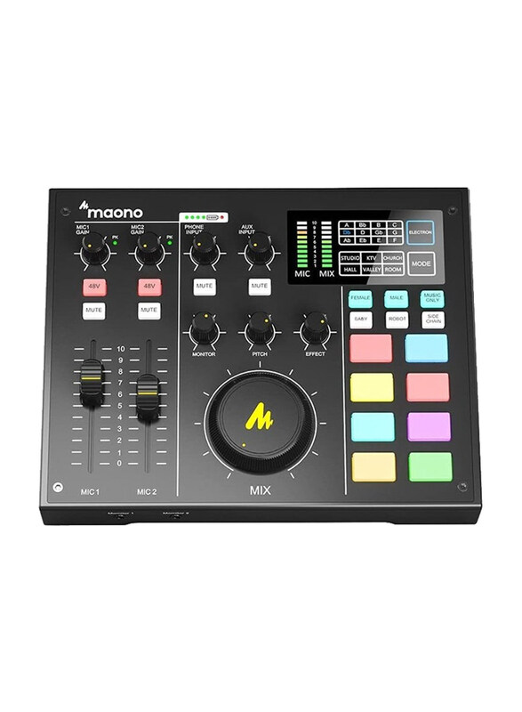 

Maono AU-AM100 All-In-One Podcast Production Studio, Black