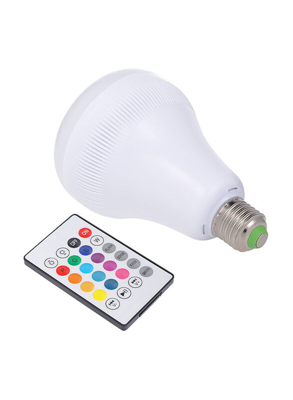 

Docooler Intelligent Led Light Bulb With Integrated Bluetooth Speaker, White