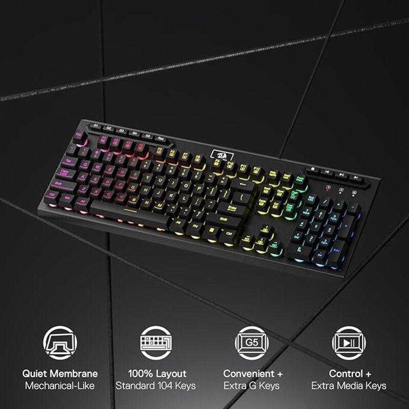 K513 RGB Redragon Aditya wired keyboard