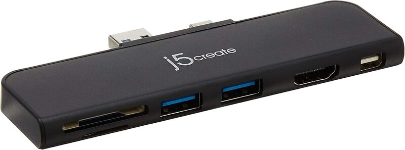 j5create 6 in 1 ULTRADRIVE MINIDOCK لجهاز Surface Pro4 5 6 إلى USB أسود