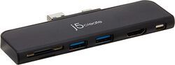 j5create 6 in 1 ULTRADRIVE MINIDOCK for Surface Pro4 5 6 to USB  Black