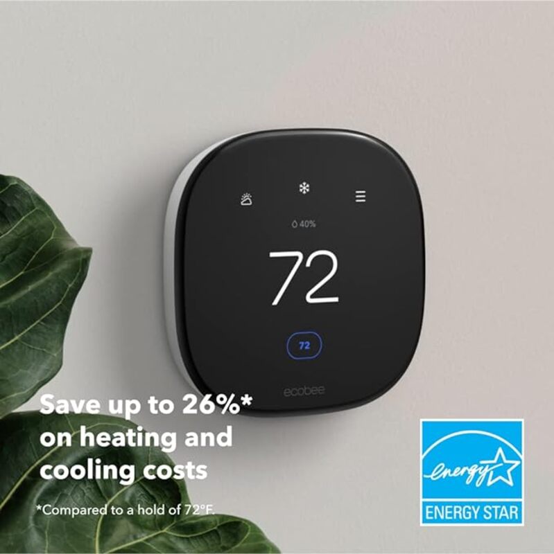 New 2022 ecobee Smart Thermostat Enhanced Compatible with Alexa and Apple Home Kit